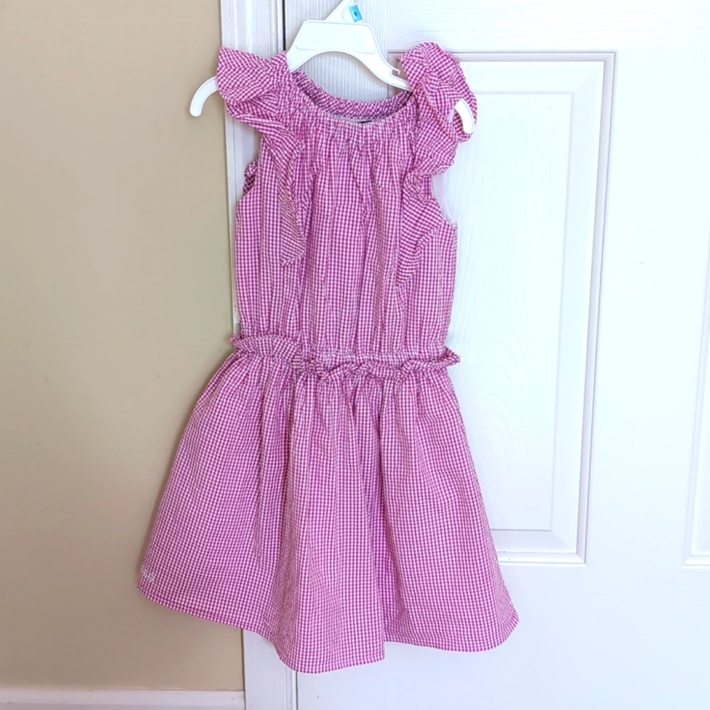 Polo Ralph Lauren pink gingham girls dress sz 5T
